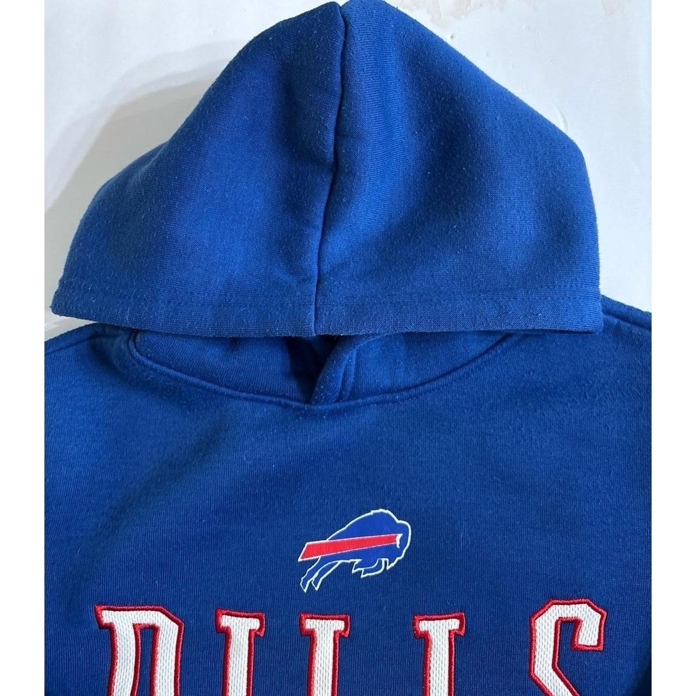 Buffalo Bills Hoodie Blue Red White Stripes (youth size) - Picture 4 of 8